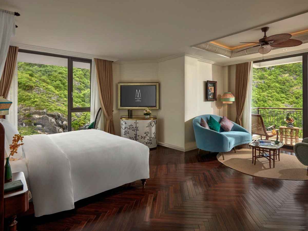 Phòng Deluxe Suite sẽ làm hài lòng các cặp đôi.