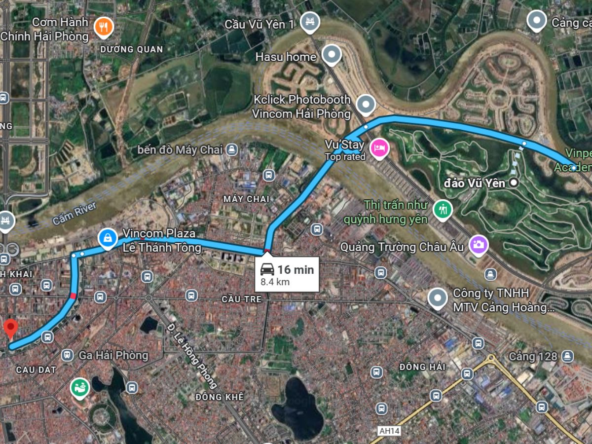 Location of Vu Yen Island (Hai Phong) is located in Thuy Nguyen ward.