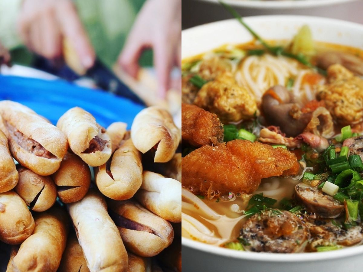 Thực đơn ăn sáng Hải Phòng đa dạng các món ăn truyền thống.