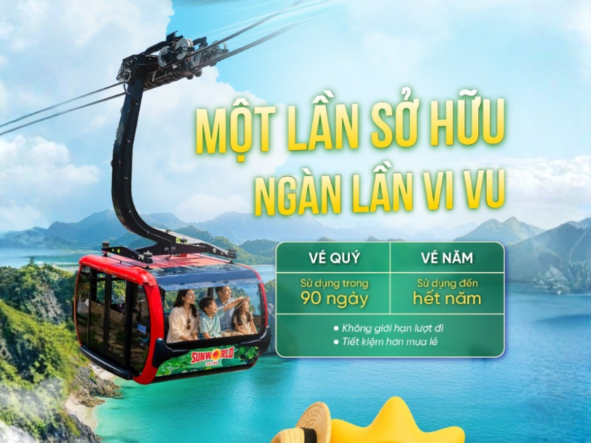 Thời gian di chuyển chỉ chưa đến 15 phút nhưng mang lại góc nhìn panorama tuyệt đẹp ra Vịnh Lan Hạ.