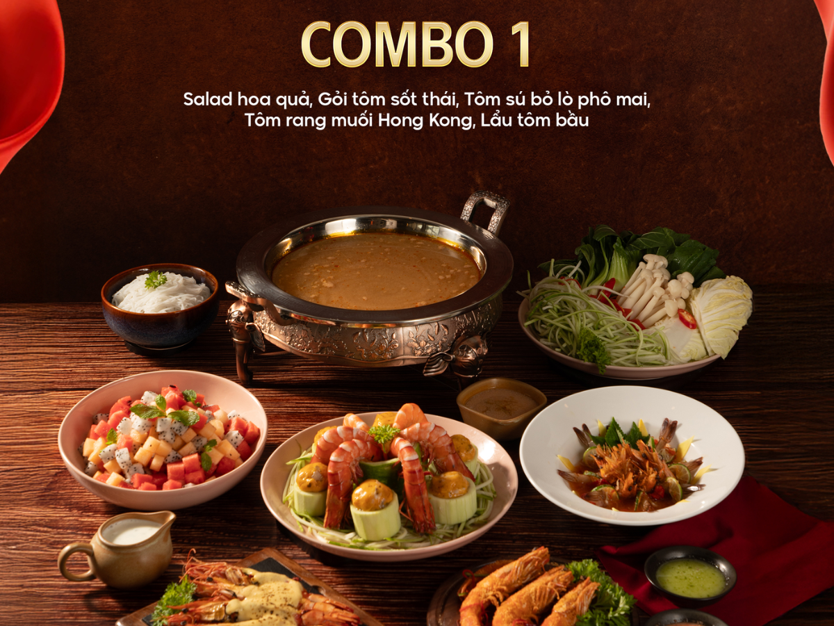 Thực đơn tại đây khá đa dạng với nhiều món và nhiều combo chuẩn vị cho thực khách lựa chọn.