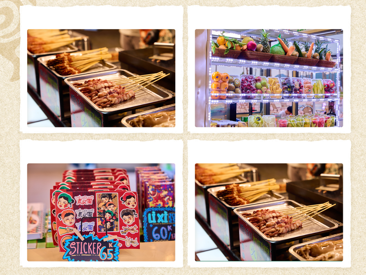 Khu vực ẩm thực tại VUI Fest luôn là điểm thu hút du khách với gần 150 kiosk đa dạng món ăn.