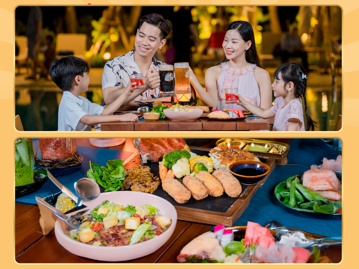 Du khách có thể thưởng thức các dòng bia thủ công Sun KraftBeer được sản xuất theo công nghệ Đức, kết hợp cùng thực đơn đa dạng từ hải sản địa phương.
