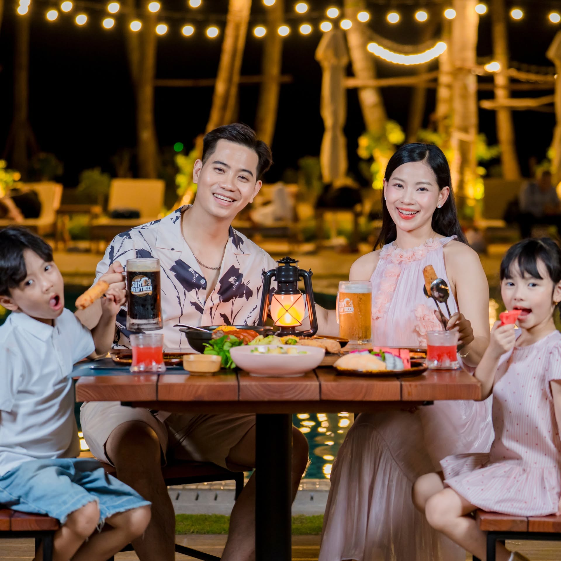 Bữa tối ấm cúng và và tiện nghi tại Sun Bravia Cat Ba.