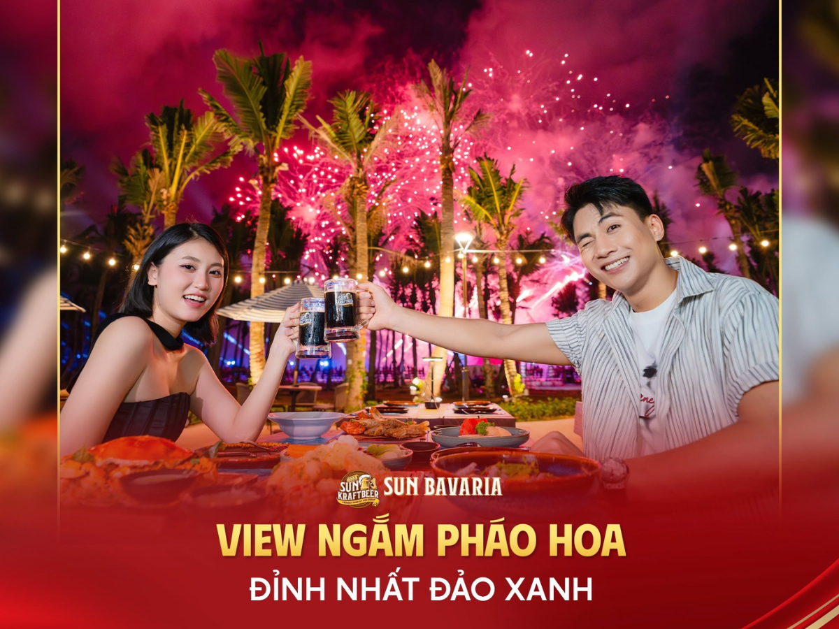Sun Bavaria Cat Ba là điểm đến nổi bật dành cho những ai muốn nâng tầm trải nghiệm ẩm thực sau khi dạo phố lễ hội.