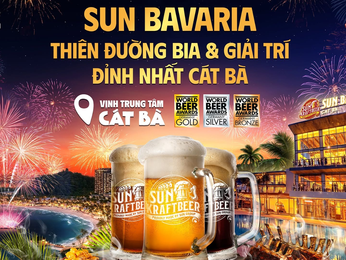 Thưởng thức dòng bia thủ công Sun KraftBeer nổi tiếng.