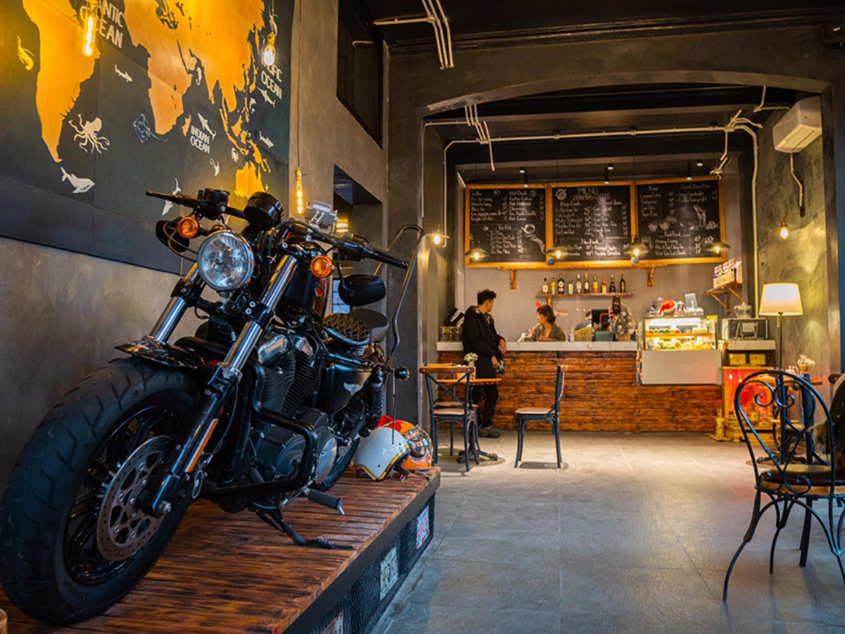 Không gian quán độc đáo tại Banhs coffee