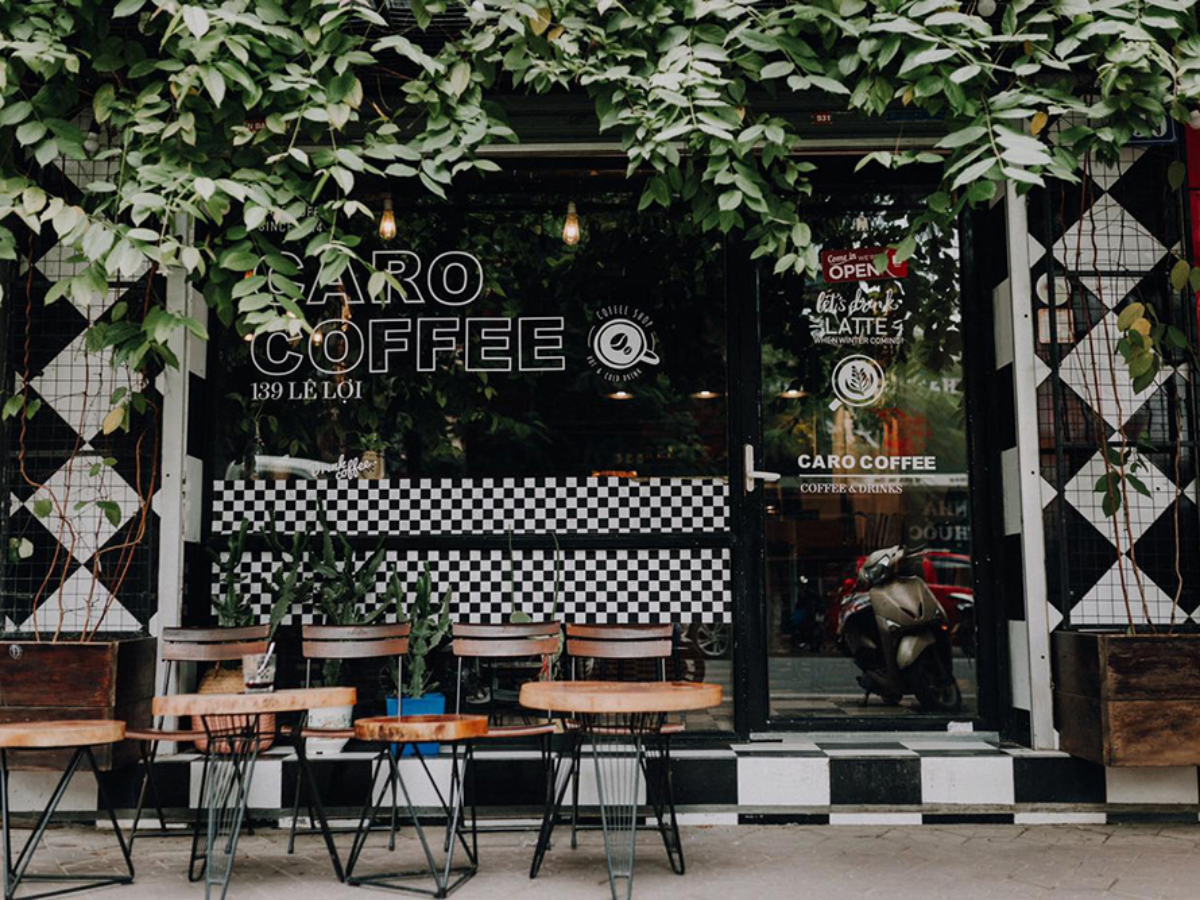 Không gian được thiết kế caro lạ mắt