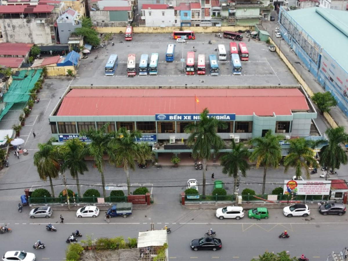Bến xe Hải Phòng rộng lớn