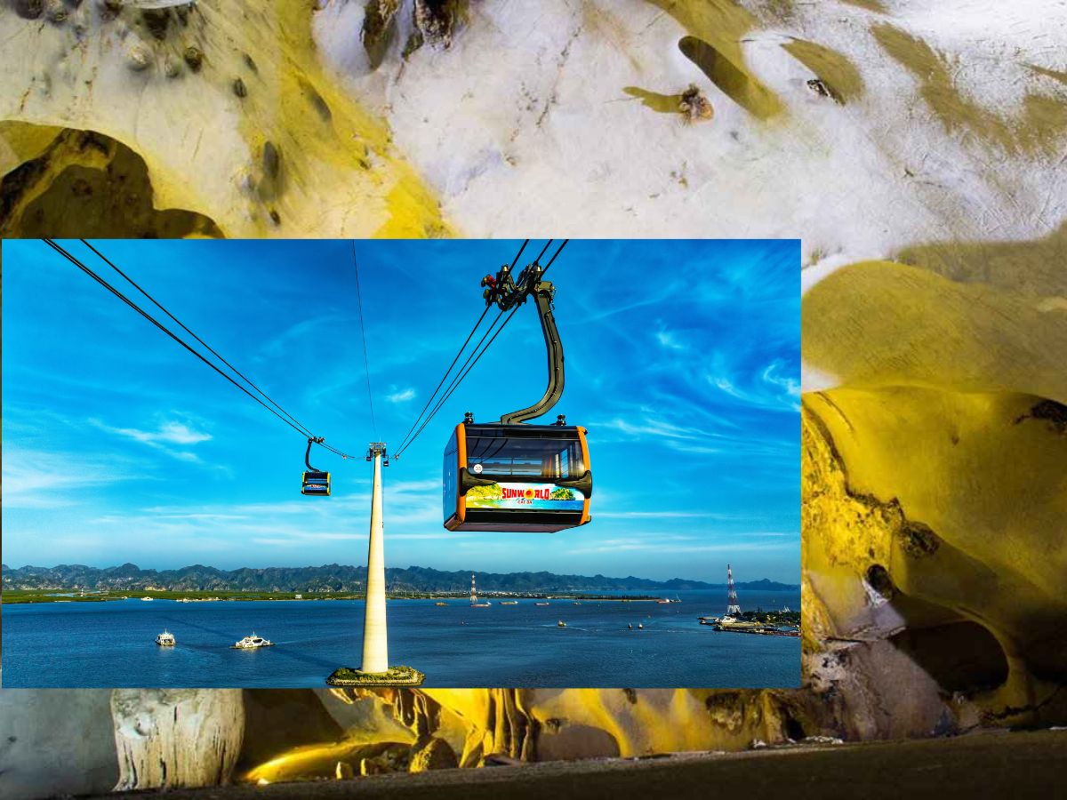 The Sun World Cat Ba Cable Car significantly shortens travel time from the mainland to Cat Ba Island