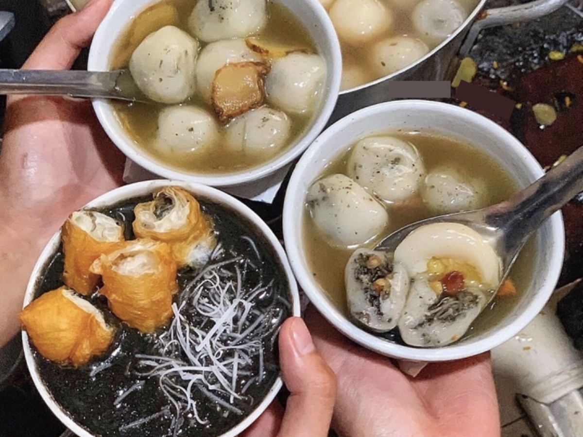 Sủi dìn gây ấn tượng với lớp vỏ mềm dẻo và nhân bùi béo