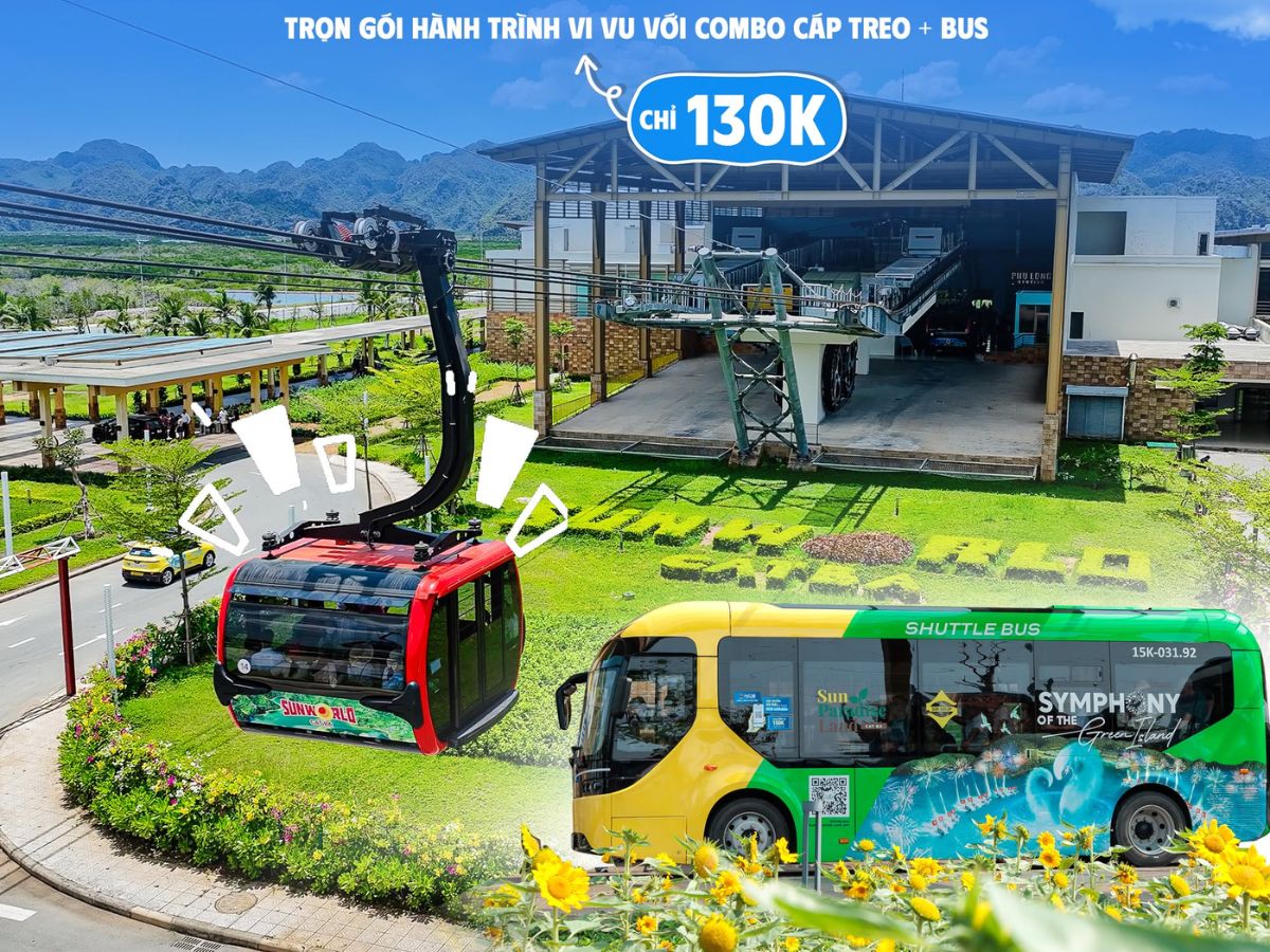 Ưu tiên kết hợp ô tô hoặc limousine với cáp treo Cát Hải Phù Long để tối ưu thời gian di chuyển