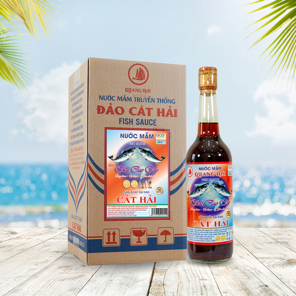 Cat Hai fish sauce is a popular gift choice among visitors after their trip