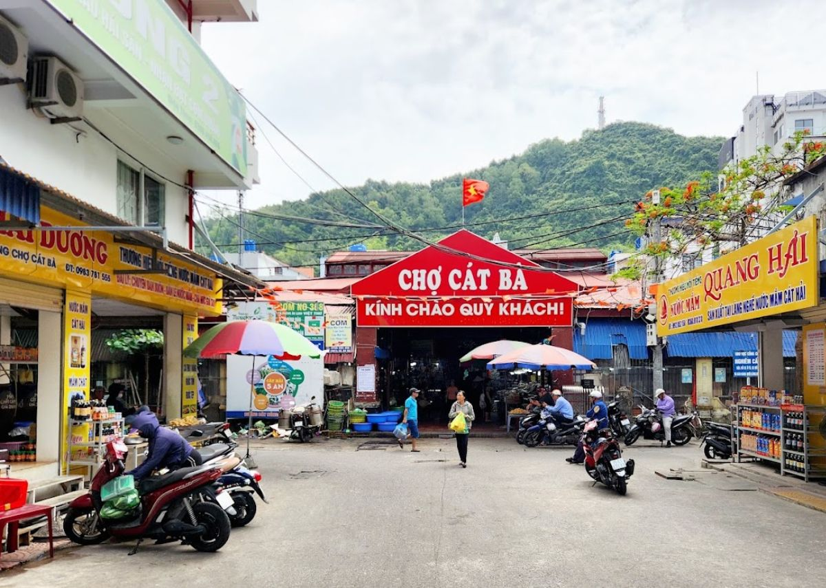 Cat Ba Seafood Market is located in the island's central area, making it convenient for visitors to explore and shop