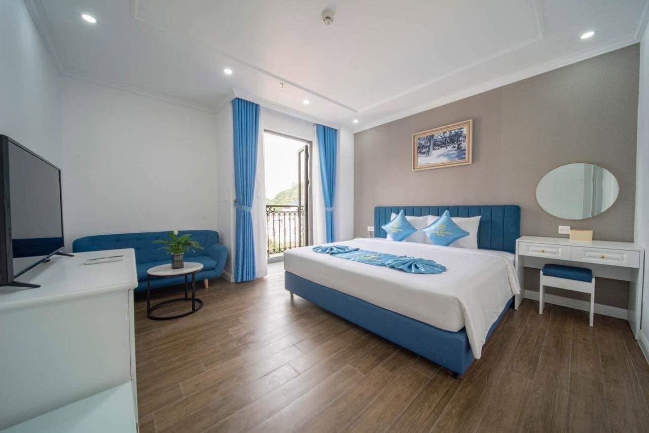 Cát Bà Wonder Hotel nổi bật với thiết kế hiện đại và nhiều tiện ích nghỉ dưỡng