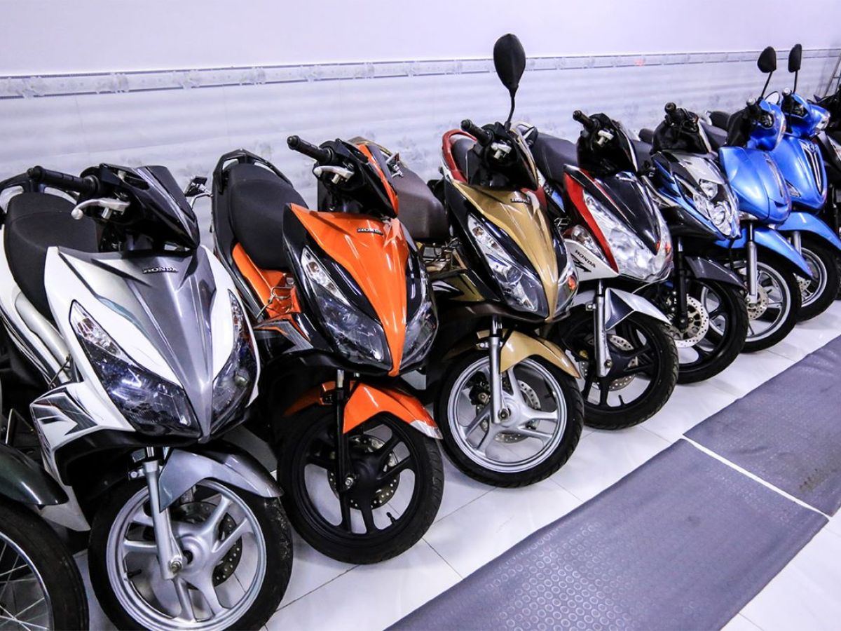 Trung Châu có nhiều dòng xe máy để du khách lựa chọn