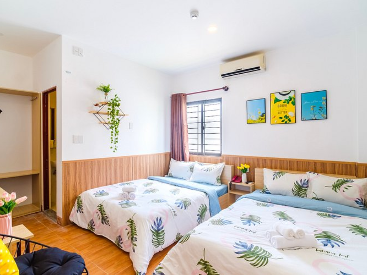 Phòng giường đôi ấm cúng tại Dreamy Sky Hotel