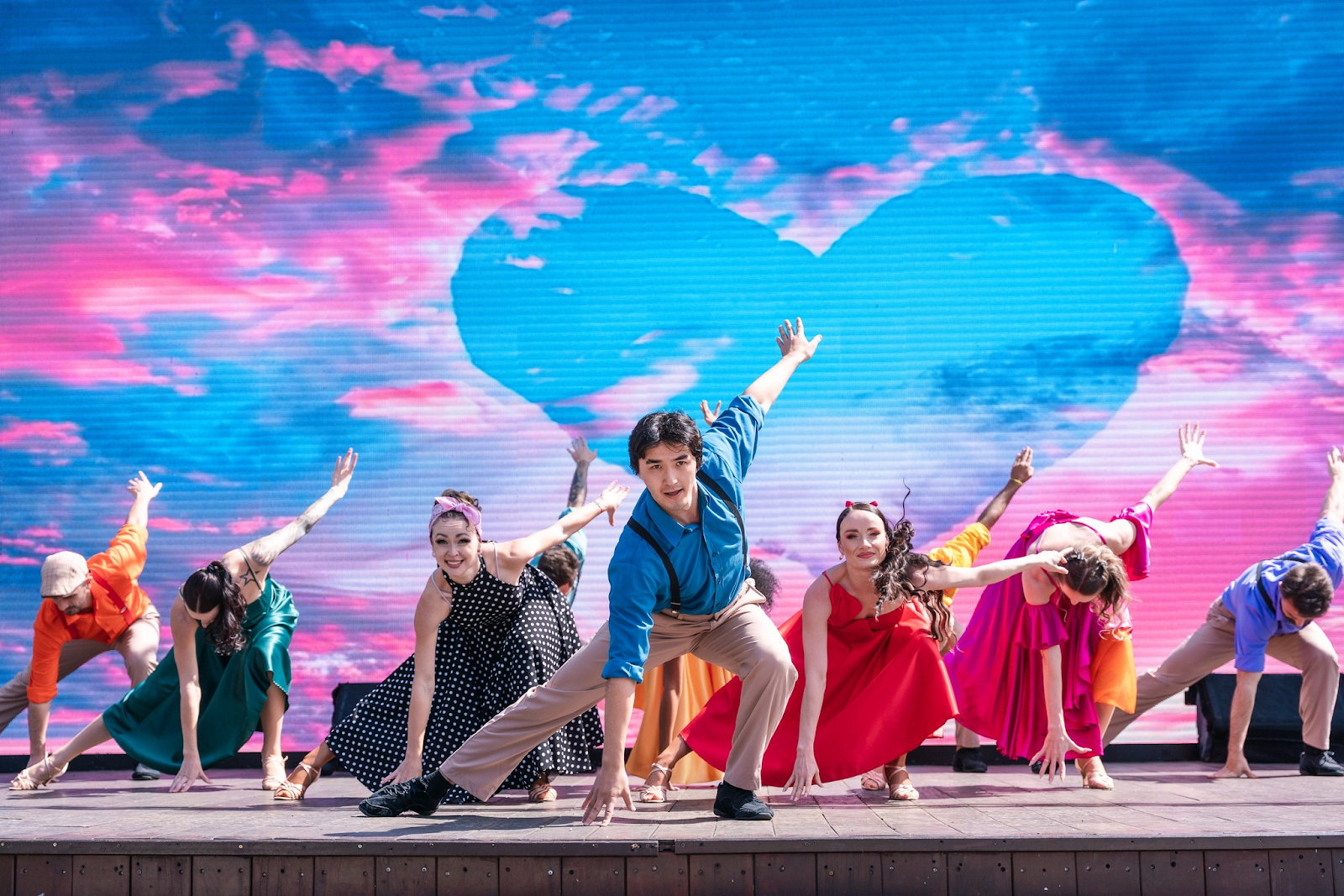 The Love in the Sky show brings a vibrant fusion of music and art to the peak of Mount Chua