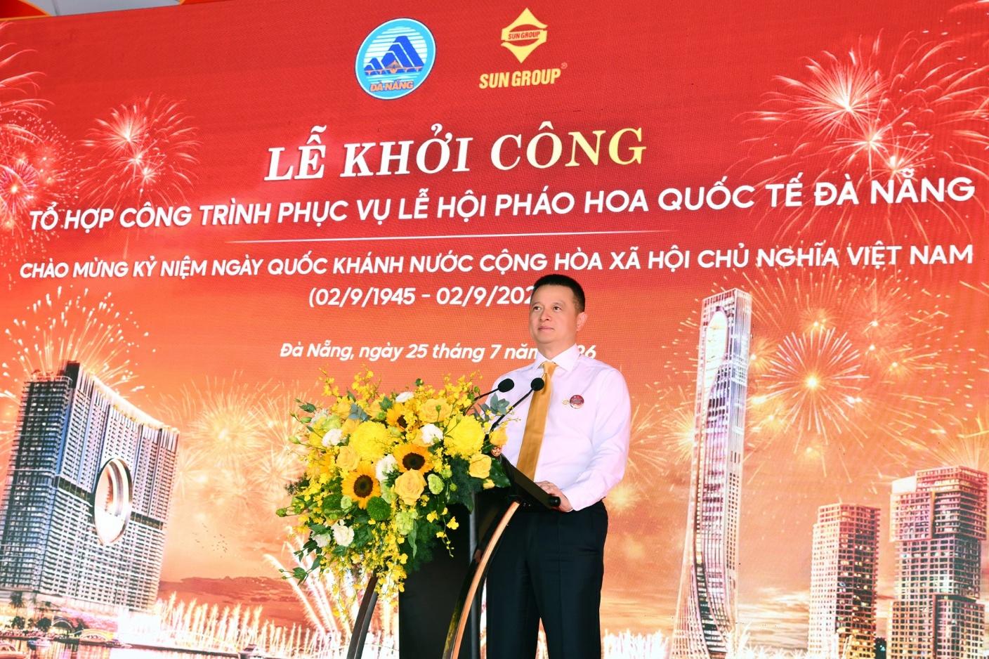 Ông Đặng Minh Trường - Chủ tịch HĐQT Tập đoàn Sun Group phát biểu tại sự kiện