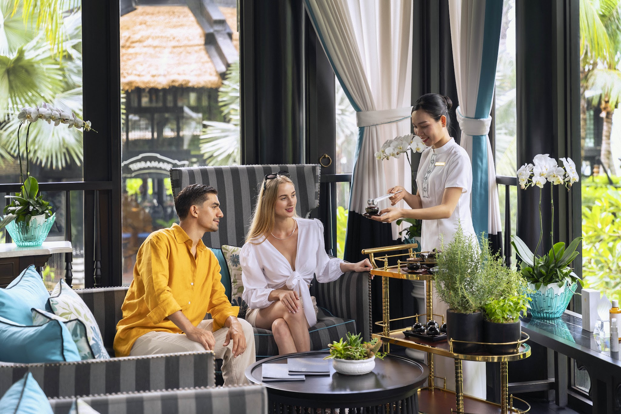 Chủ đề chăm sóc sức khỏe bằng âm thanh tại Mi Sol Spa là một điểm nhấn của resort