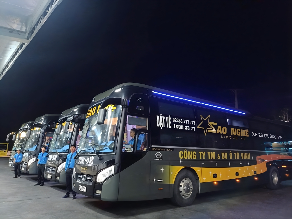 Sao Nghệ Limousine sở hữu phương tiện hiện đại, dịch vụ chuyên nghiệp, tận tình.