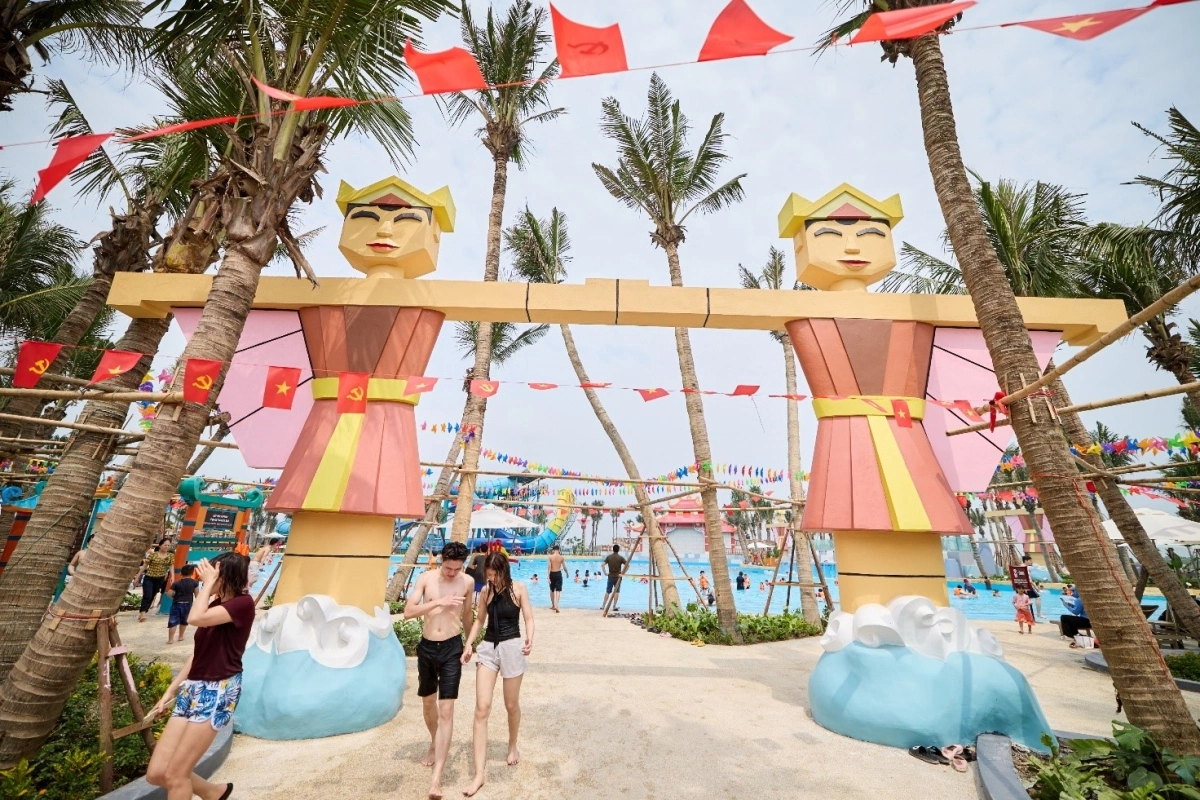 Sun World Ha Nam được lấy cảm hứng từ truyền thống múa rối nước của Việt Nam.