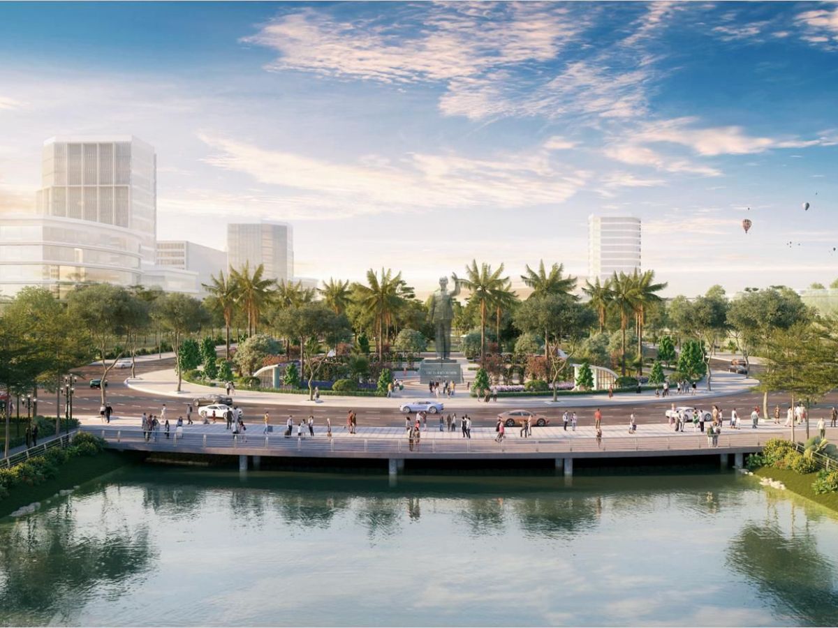 Sun Urban City sở hữu nhiều góc check-in đẹp với cảnh quan hiện đại. (Nguồn: Sưu tầm)