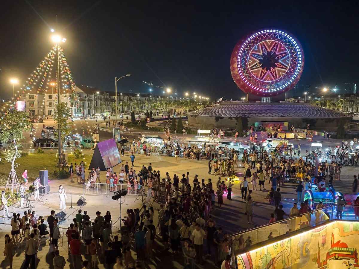 Thời điểm lý tưởng nhất để bạn xem nhạc nước tại Sun Urban City Hà Nam là vào buổi tối các ngày cuối tuần. (Nguồn: Sưu tầm)