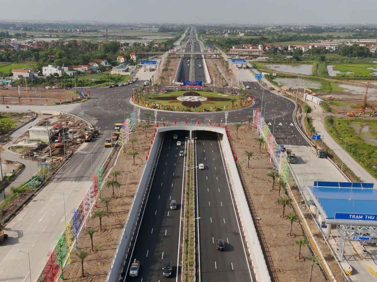 Nút giao Phú Thứ trên tuyến cao tốc Cầu Giẽ - Ninh Bình. (Nguồn: Sưu tầm)