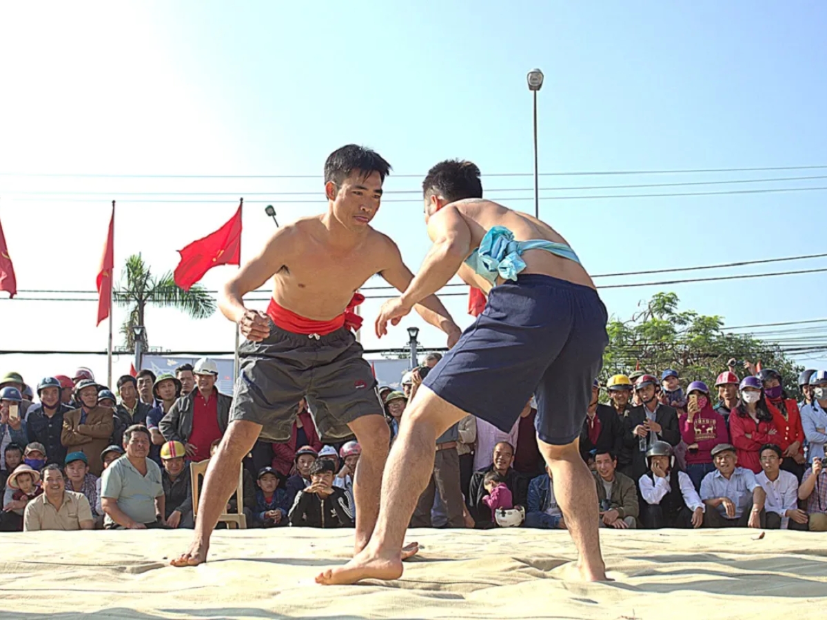 Lễ hội vật võ Liễu Đôi. (Nguồn: Sưu tầm)