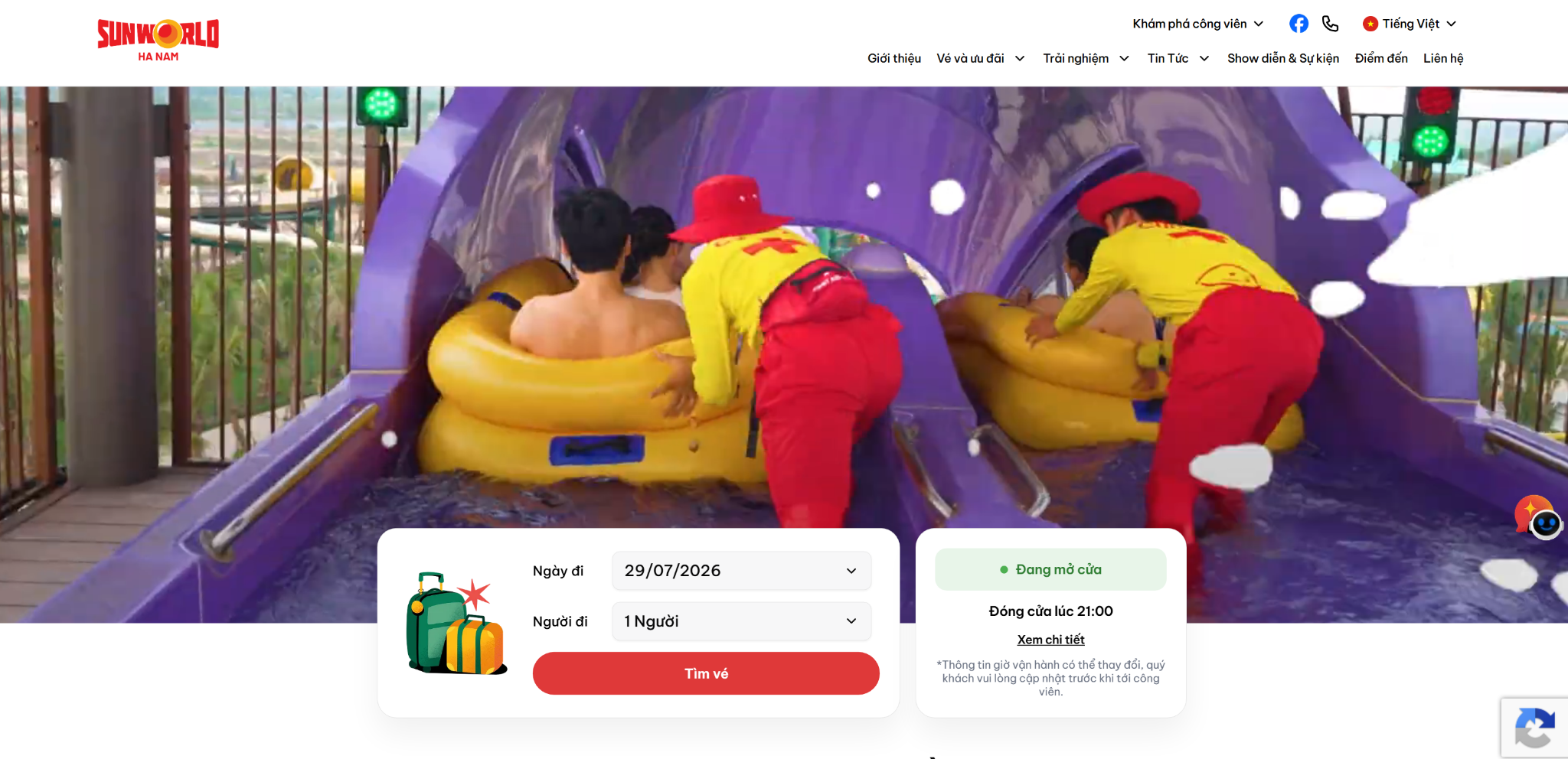 Website chính thức của Sun World Ha Nam. (Nguồn: Sưu tầm)
