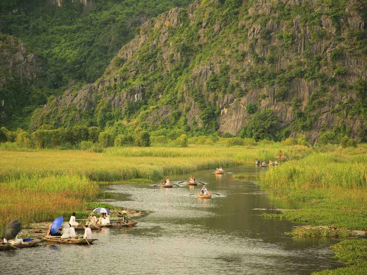 Khu bảo tồn thiên nhiên đất ngập nước Vân Long tại Ninh Bình là một điểm du lịch sinh thái nổi tiếng với hệ sinh thái đa dạng và vẻ đẹp hoang sơ, yên bình. (Nguồn: Sưu tầm)