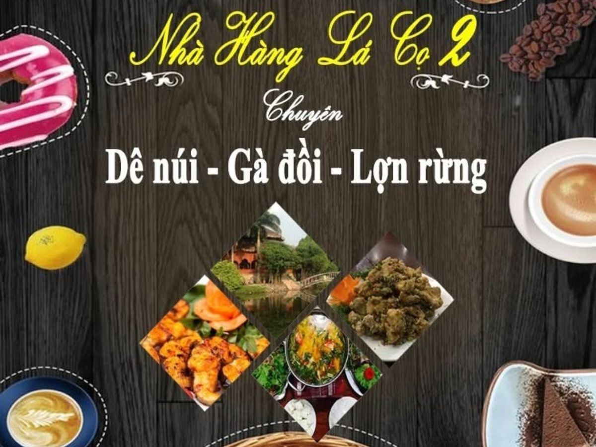 Nhà hàng Lá Cọ 2 phục vụ nhiều món đặc sản như dê núi, gà đồi và lợn rừng, phù hợp cho những bữa ăn cùng gia đình, nhóm bạn. (Nguồn: Sưu tầm)