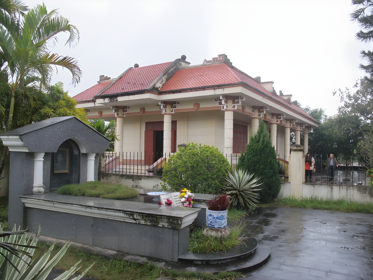 Khu lưu niệm nhà văn Nam Cao tọa lạc tại thôn 1, Hòa Hậu, xã Nam Lý, tỉnh Ninh Bình. (Nguồn: Sưu tầm)