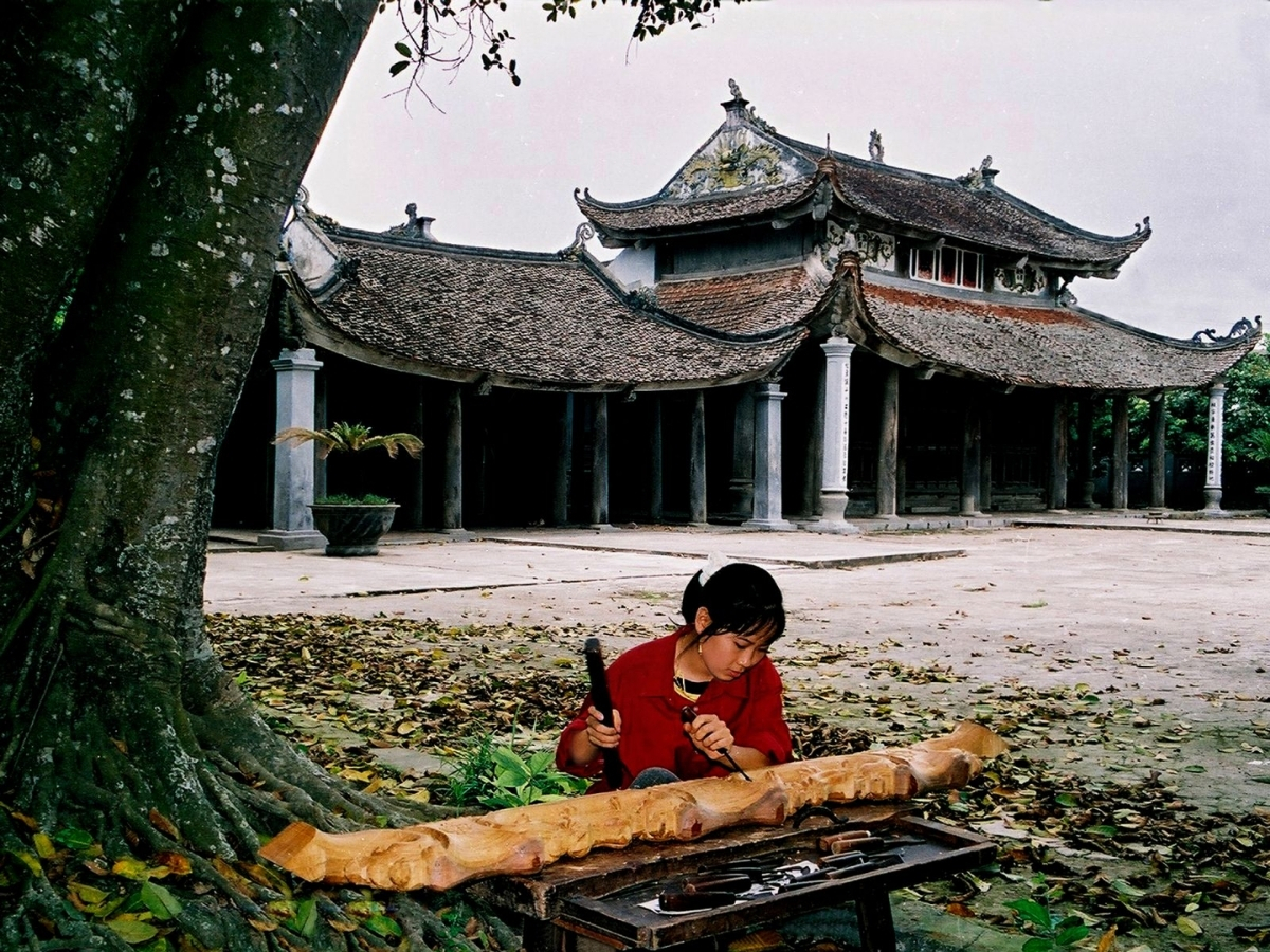 Làng chạm khắc gỗ La Xuyên đã có tuổi đời hàng trăm năm tuổi. (Nguồn: Sưu tầm)