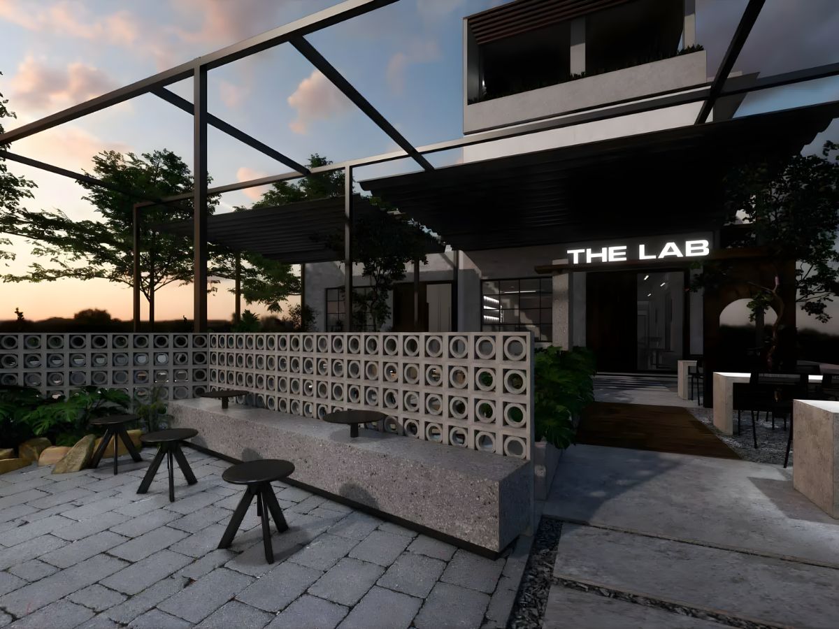 Không gian “cool ngầu” của The Lab Coffee.