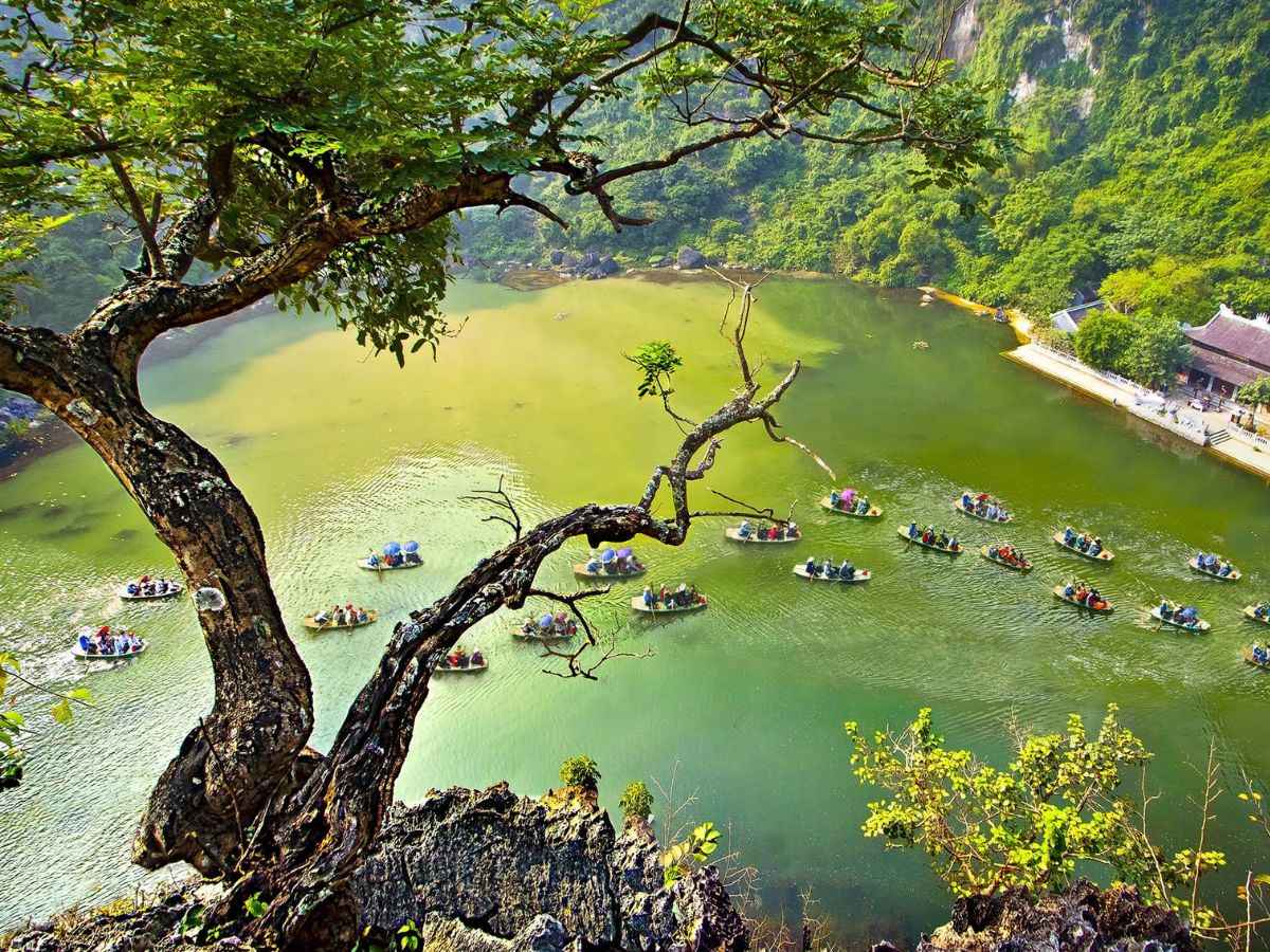 Buổi sáng sớm, khoảng 7:00 đến 9:00, là thời điểm tuyệt vời để bắt đầu tham quan Tràng An.