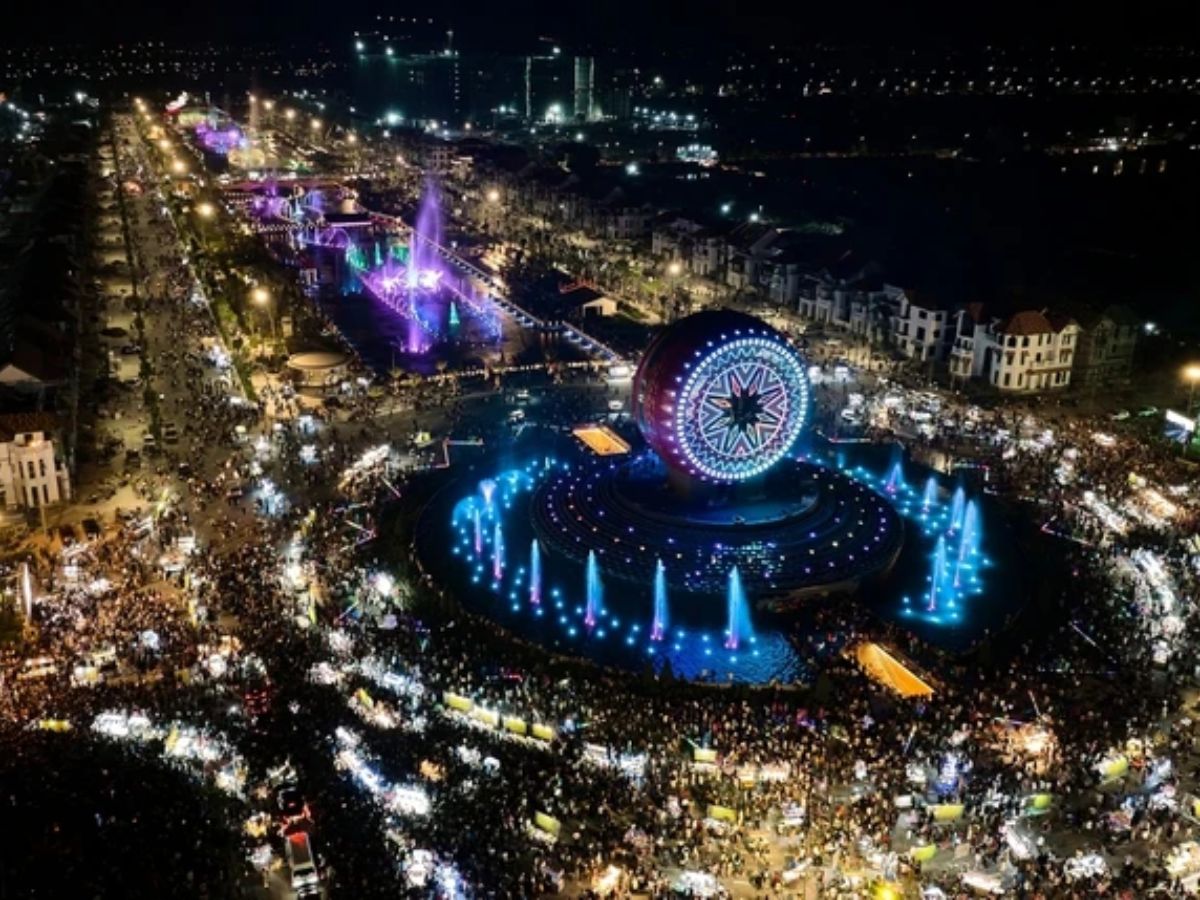 Sun Urban City với không gian đô thị về buổi tối. (Nguồn: Sưu tầm).