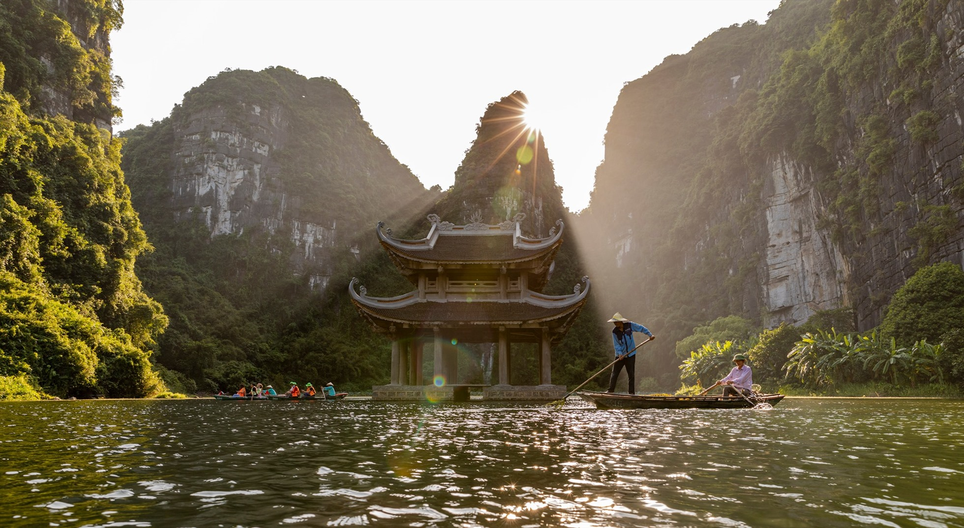 Hành Cung Vũ Lâm là điểm dừng chân nổi tiếng trong tuyến tham quan Tràng An. (Nguồn: Sưu tầm)