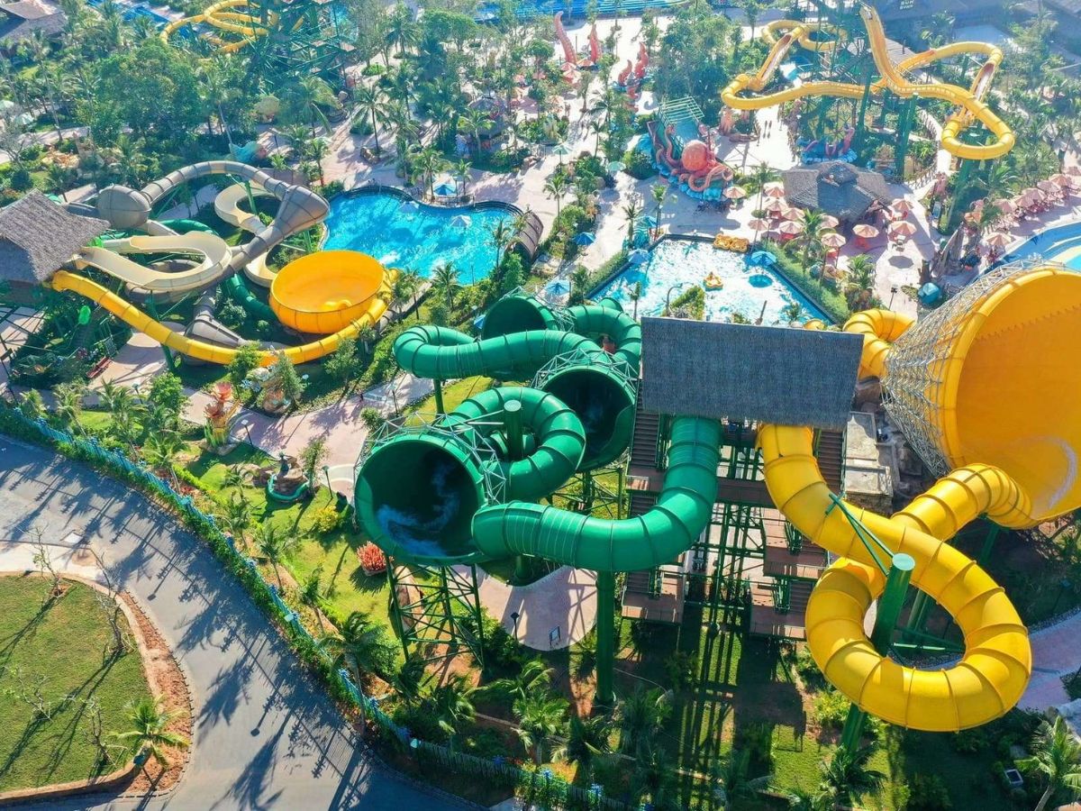 Không gian vui chơi tại Sun World Ha Nam với các khu vực công viên nước. (Nguồn: Sưu tầm).