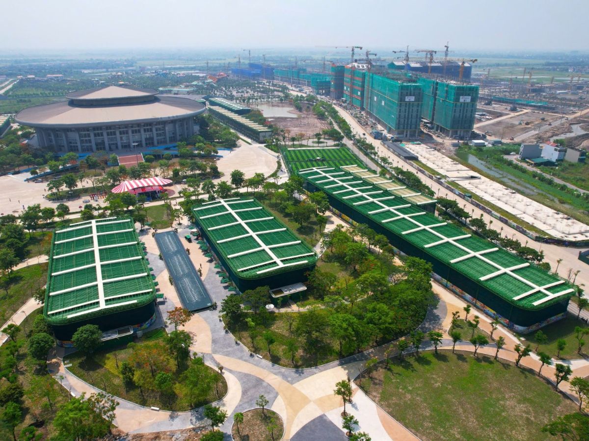 Không gian tổ hợp thể thao Sun Sports City Ninh Binh với hệ thống sân pickleball. (Nguồn: Sưu tầm).