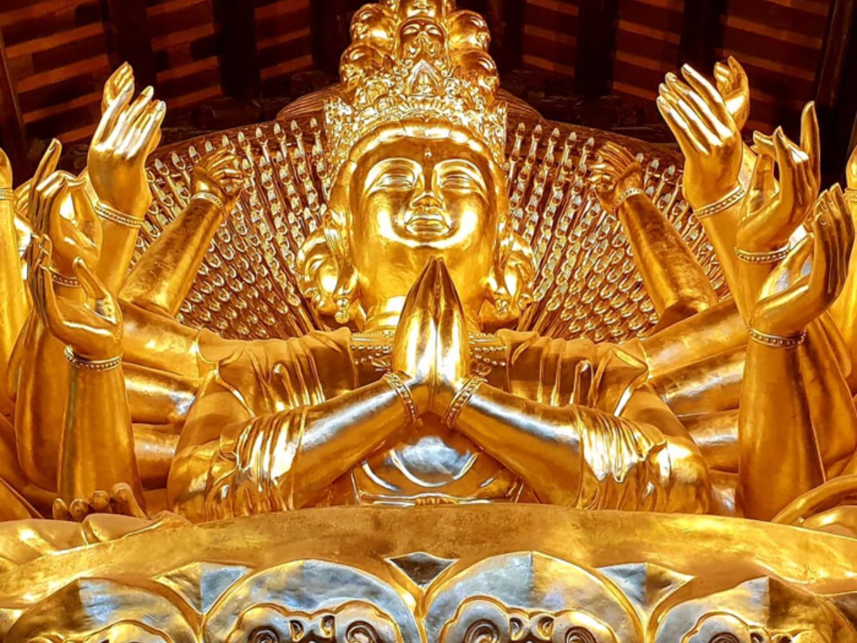 Tượng Quan Thế Âm nghìn mắt nghìn tay. (Nguồn: Sưu tầm)