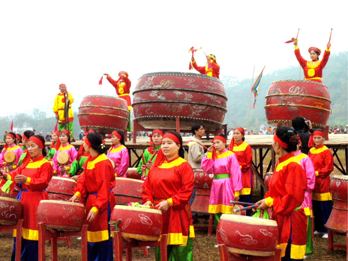 Trống Đọi Tam thường xuyên được sử dụng trong các lễ hội