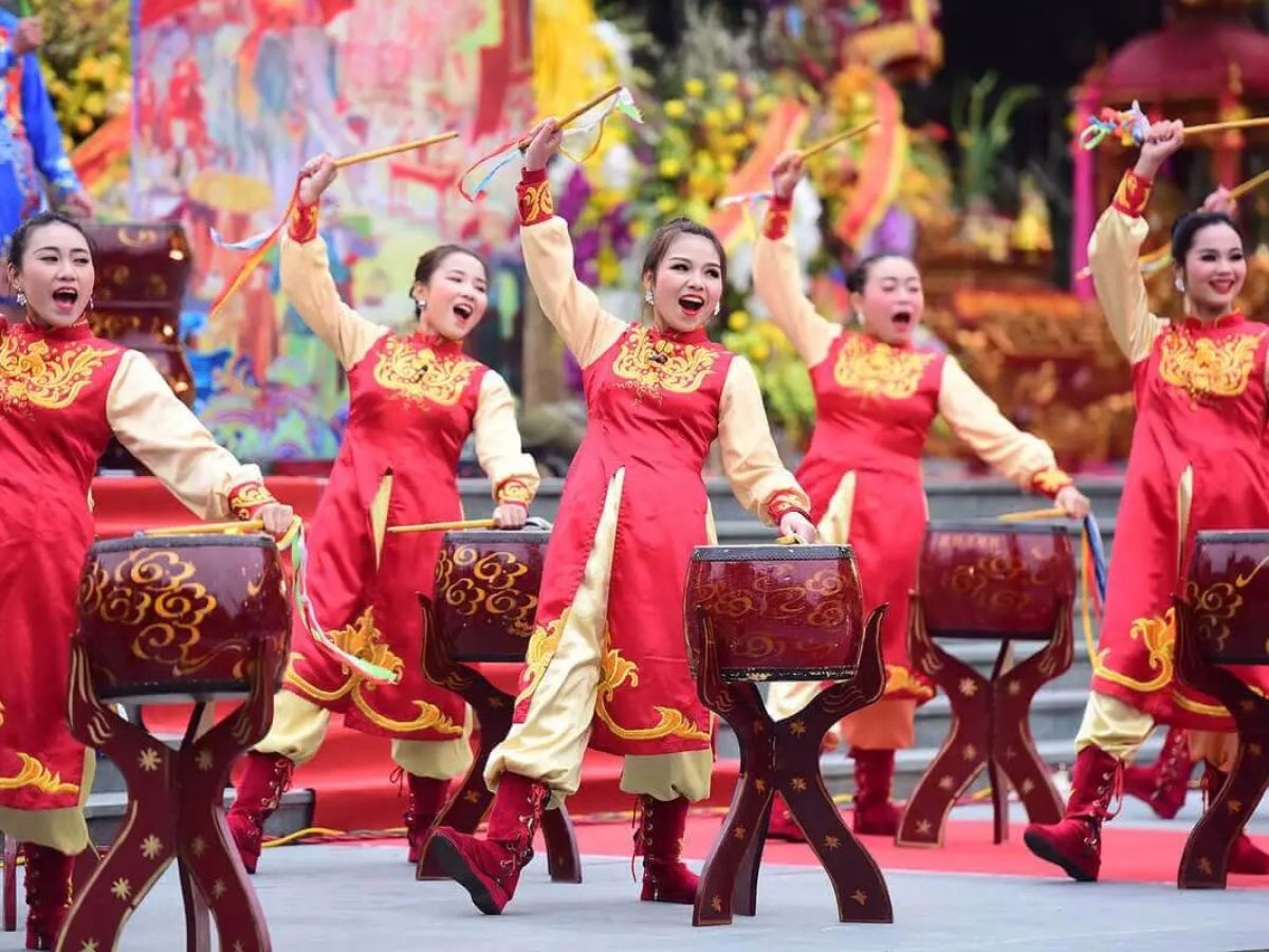 Trống Đọi Tam thường xuyên được dùng trong các nghi lễ