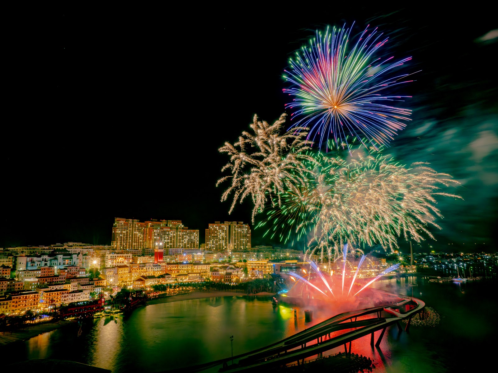 Màn pháo hoa mãn nhãn của show Nụ hôn của Biển cả – Kiss of the Sea