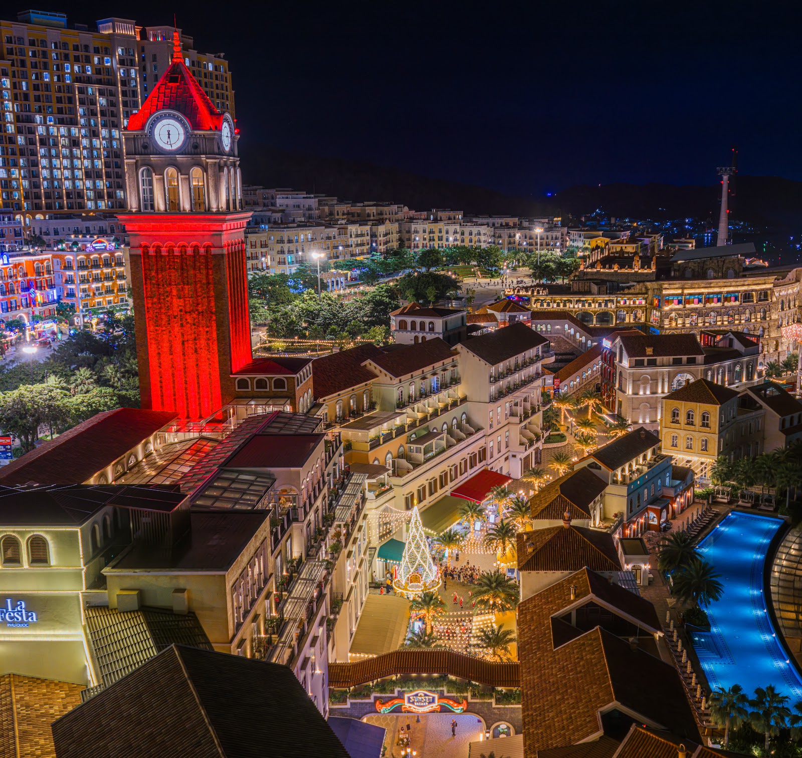 Không khí lễ hội Noel đã tràn ngập khắp đảo Phú Quốc