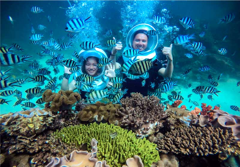 The wonders of the ocean with a unique sea walking adventure in Phu Quoc