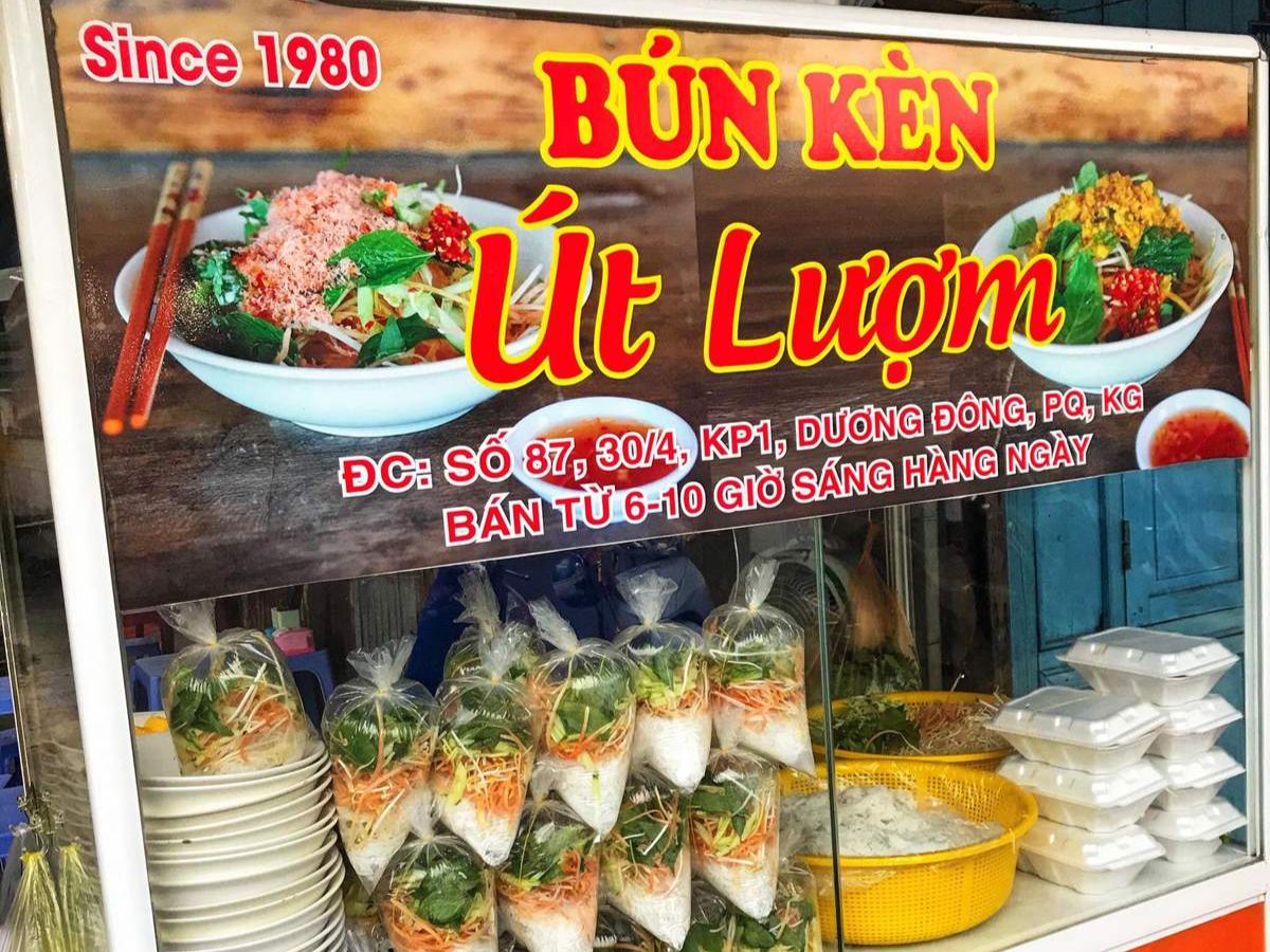 Bún kèn Út Lượm là địa chỉ quen thuộc của dân bản địa