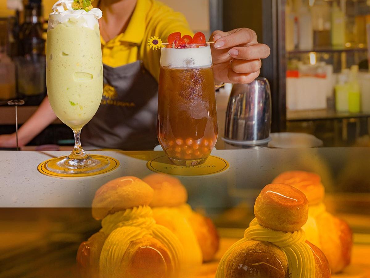 Đồ uống và món ăn tại Apollo Cafe được trình bày bắt mắt, hương vị dễ uống, phù hợp để vừa thưởng thức vừa check-in.