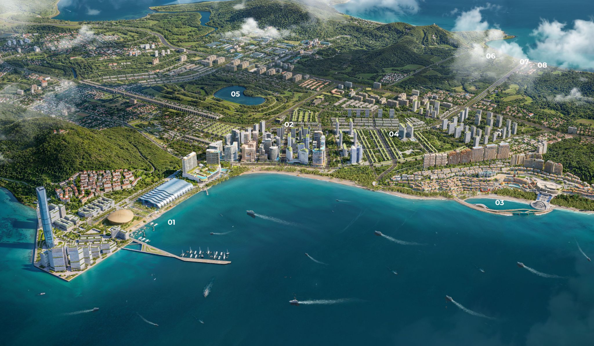 Quy hoạch hệ sinh thái APEC 2027 khép kín tại Phú Quốc, kết nối đồng bộ các phân khu chức năng.